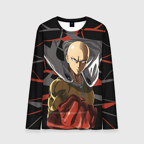 Мужской лонгслив Сайтама-человек удара / 3D-принт – фото 1