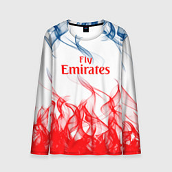 Лонгслив мужской Arsenal пламя, цвет: 3D-принт