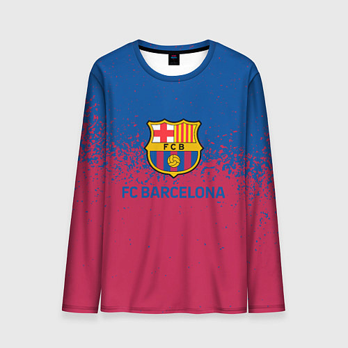 Мужской лонгслив Fc barcelona / 3D-принт – фото 1