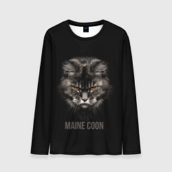 Лонгслив мужской Maine coon - кот, цвет: 3D-принт