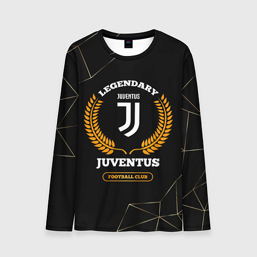 Мужской лонгслив Лого Juventus и надпись Legendary Football Club на / 3D-принт – фото 1