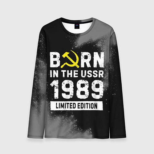 Мужской лонгслив Born In The USSR 1989 year Limited Edition / 3D-принт – фото 1