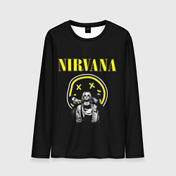 Мужской лонгслив NIRVANA логотип и исполнители