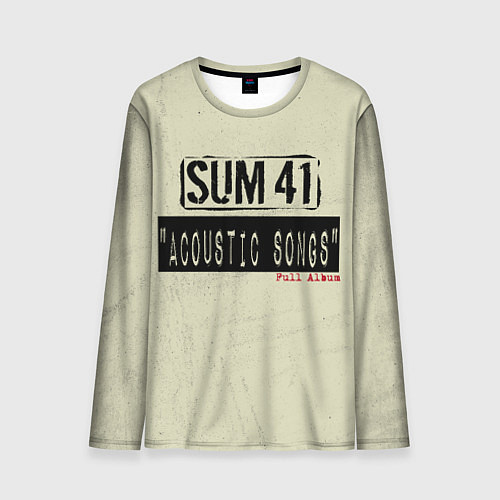 Мужской лонгслив Sum 41 - The Acoustics Full Album / 3D-принт – фото 1