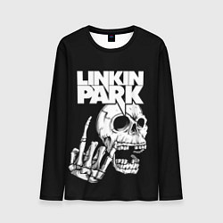 Лонгслив мужской Linkin Park Череп, цвет: 3D-принт
