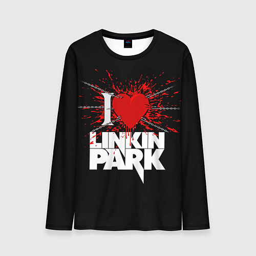 Мужской лонгслив Linkin Park Сердце / 3D-принт – фото 1