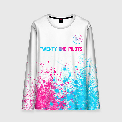 Мужской лонгслив Twenty One Pilots Neon Gradient / 3D-принт – фото 1