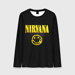 Лонгслив мужской NIRVANA соты, цвет: 3D-принт