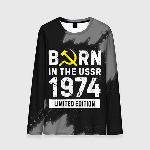 Мужской лонгслив Born In The USSR 1974 year Limited Edition / 3D-принт – фото 1