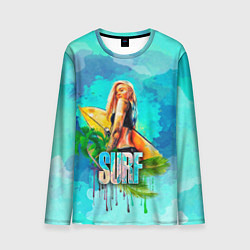 Мужской лонгслив Surf - девушка