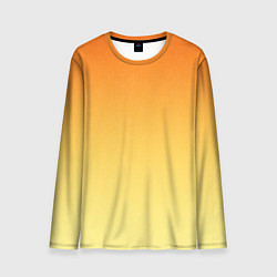 Лонгслив мужской Оранжевый, желтый градиент, цвет: 3D-принт