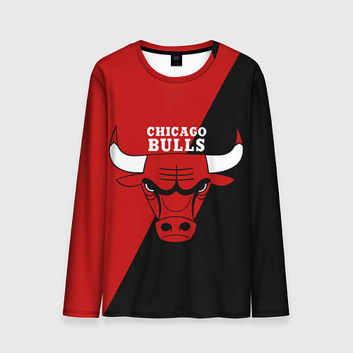 Мужской лонгслив Chicago Bulls NBA / 3D-принт – фото 1