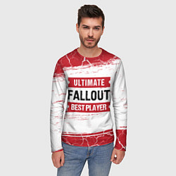 Лонгслив мужской Fallout: красные таблички Best Player и Ultimate, цвет: 3D-принт — фото 2