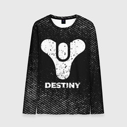 Мужской лонгслив Destiny с потертостями на темном фоне