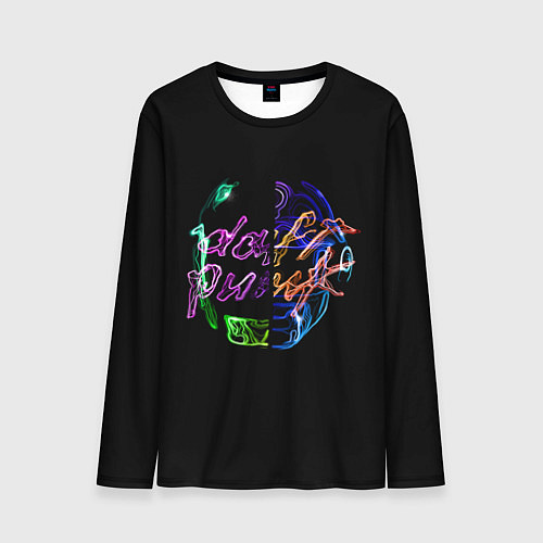 Мужской лонгслив Daft punk фанк / 3D-принт – фото 1