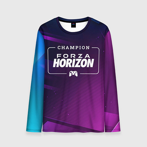 Мужской лонгслив Forza Horizon Gaming Champion: рамка с лого и джой / 3D-принт – фото 1