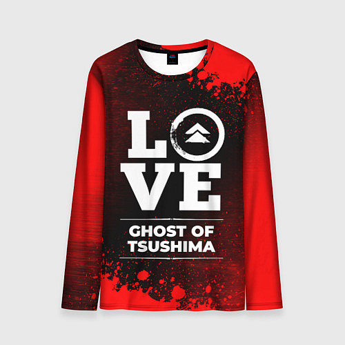 Мужской лонгслив Ghost of Tsushima Love Классика / 3D-принт – фото 1