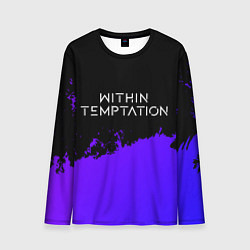 Мужской лонгслив Within Temptation Purple Grunge