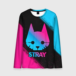 Лонгслив мужской Stray - Neon Gradient, цвет: 3D-принт