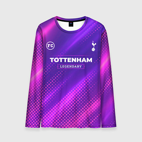 Мужской лонгслив Tottenham legendary sport grunge / 3D-принт – фото 1