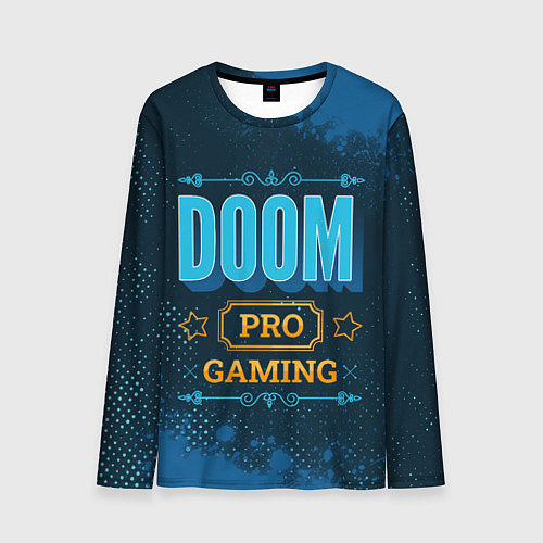 Мужской лонгслив Игра Doom: pro gaming / 3D-принт – фото 1