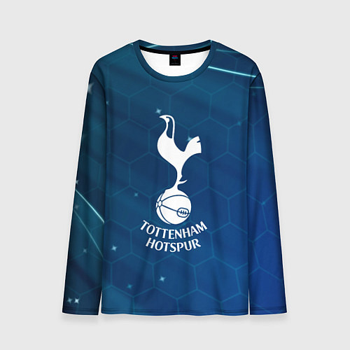 Мужской лонгслив Tottenham hotspur Соты абстракция / 3D-принт – фото 1