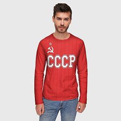 Лонгслив мужской Союз Советских Социалистических Республик, цвет: 3D-принт — фото 2