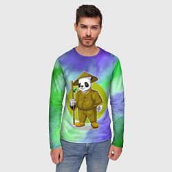 Лонгслив мужской Мудрая Кунг фу панда, цвет: 3D-принт — фото 2