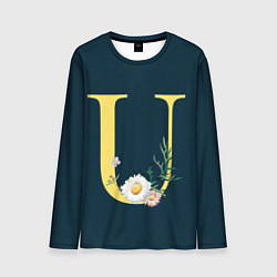 Мужской лонгслив Буква U