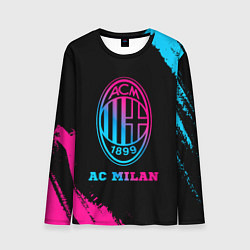 Лонгслив мужской AC Milan - neon gradient, цвет: 3D-принт