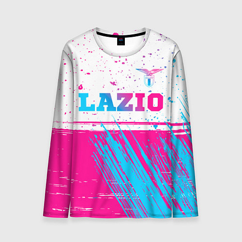 Мужской лонгслив Lazio neon gradient style: символ сверху / 3D-принт – фото 1