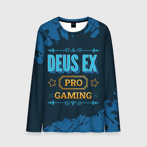 Мужской лонгслив Игра Deus Ex: pro gaming / 3D-принт – фото 1