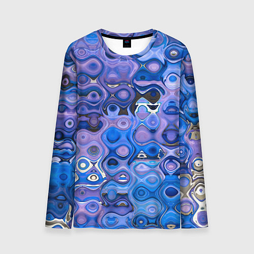Мужской лонгслив Blurring colors / 3D-принт – фото 1
