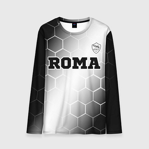 Мужской лонгслив Roma sport на светлом фоне: символ сверху / 3D-принт – фото 1