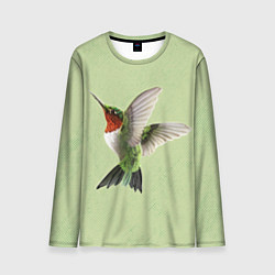 Лонгслив мужской Одинокая колибри, цвет: 3D-принт