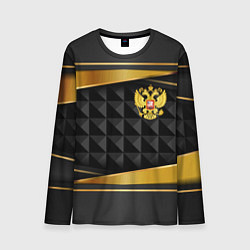 Мужской лонгслив Gold & black - Russia