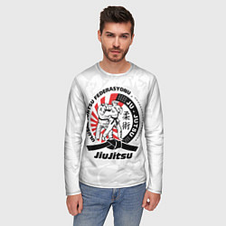 Лонгслив мужской Jiujitsu emblem Джиу-джитсу, цвет: 3D-принт — фото 2