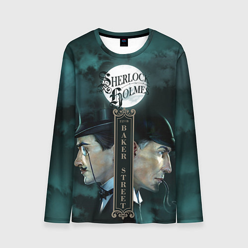 Мужской лонгслив Sherlock vs Moriarty / 3D-принт – фото 1