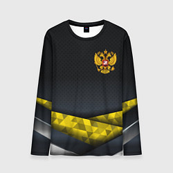 Лонгслив мужской Золотой герб black gold, цвет: 3D-принт