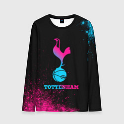 Лонгслив мужской Tottenham - neon gradient, цвет: 3D-принт