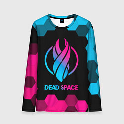 Мужской лонгслив Dead Space - neon gradient