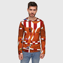 Лонгслив мужской Гонки 8 bit, цвет: 3D-принт — фото 2