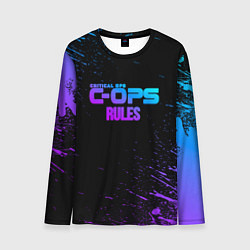 Мужской лонгслив Critical ops neon