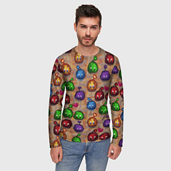 Лонгслив мужской Много слаймов Стардью, цвет: 3D-принт — фото 2