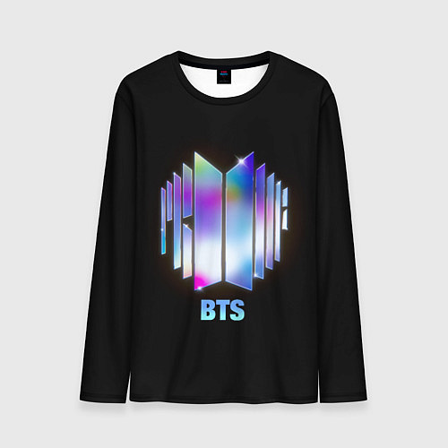 Мужской лонгслив BTS gradient logo / 3D-принт – фото 1