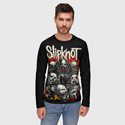 Лонгслив мужской Slipknot - artists, цвет: 3D-принт — фото 2