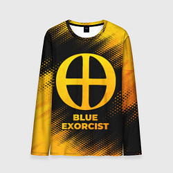 Мужской лонгслив Blue Exorcist - gold gradient