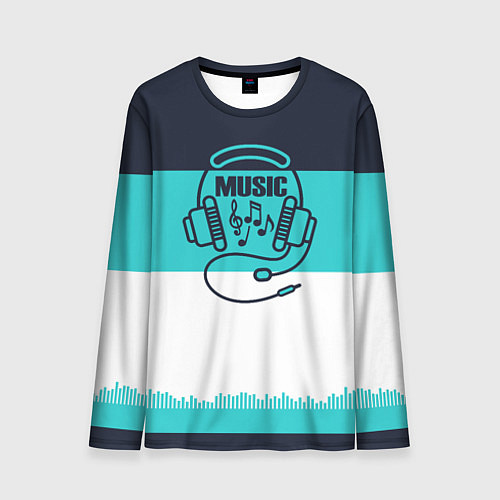 Мужской лонгслив Твой ритм / 3D-принт – фото 1