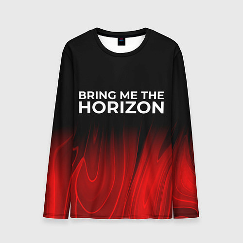 Мужской лонгслив Bring Me the Horizon red plasma / 3D-принт – фото 1