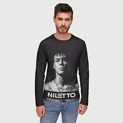 Лонгслив мужской Данил Прытков черно-белая фотография, цвет: 3D-принт — фото 2